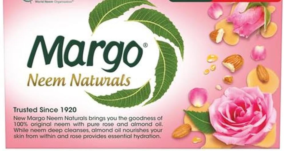 MARGO NEEM NATURAL ALMOND & ROSE 4+1SET